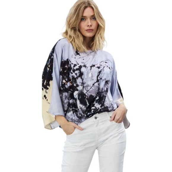 Lola & Sophie Tops - Lola & Sophie NY Small Dolman Sleeve Abstract Blouse